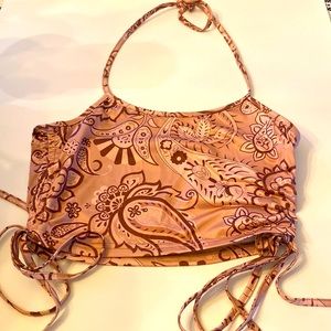 Shein Halter top with tie Size small